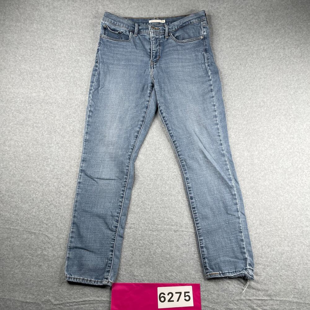 Levis 311 Shaping Skinny Denim Jeans Womens Size 31 Casual Distressed *SEE